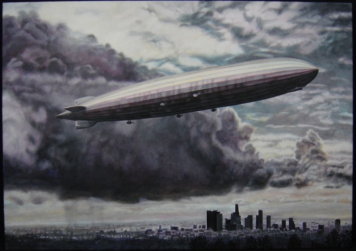 "Angels Flight"  ,34" x 48", oil on canvas, 2013, Michael A. Rosenfeld